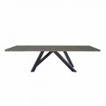 Tavolo Allungabile Fino a 300 cm in Fenix e Acciaio Made in Italy - Settimmio