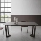 Tavolo Allungabile Fino a 300 cm in Hpl Stratificato Made in Italy - Bastiano Viadurini