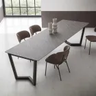 Tavolo Allungabile Fino a 300 cm in Hpl Stratificato Made in Italy - Bastiano Viadurini