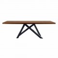Tavolo Allungabile Fino a 300 cm in Legno e Acciaio Made in Italy - Settimmio