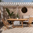 Tavolo Allungabile fino a 320 cm da Giardino in Teak – Yggdrasil Viadurini