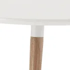 Tavolo allungabile in legno, piano bianco opaco Ian Viadurini