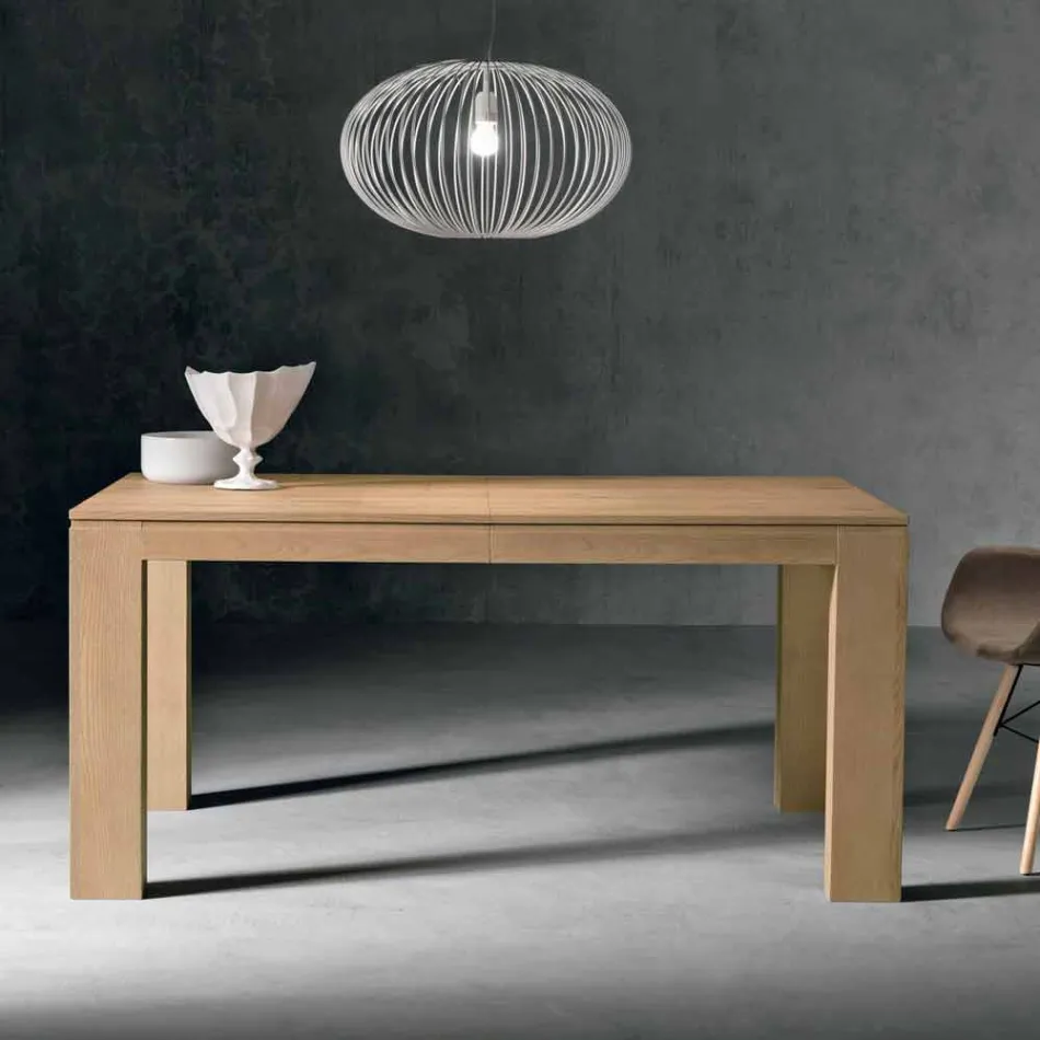 Tavolo Allungabile in Legno Rovere Made in Italy - Sondrio Viadurini