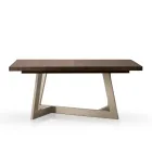Tavolo Allungabile in Melaminico di 2 Diverse Finiture Made in Italy - Tecna Viadurini