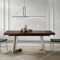 Tavolo Allungabile in Melaminico di 2 Diverse Finiture Made in Italy - Tecna