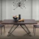 Tavolo Allungabile in Metallo e Melaminico Folding Made in Italy - Meluso Viadurini