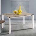 Tavolo Allungabile in Vetroceramica Finitura Fokos Terra Made in Italy - Ariel