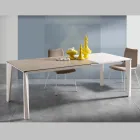 Tavolo Allungabile in Vetroceramica Finitura Fokos Terra Made in Italy - Ariel Viadurini