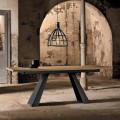 Tavolo Allungabile Lateralmente in Rovere Made in Italy -  Zerba