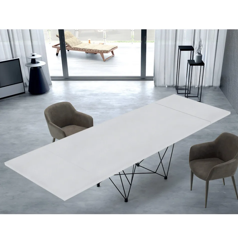 Tavolo Allungabile Moderno 14 Posti con Piano Laminato Made in Italy – Ezzellino Viadurini