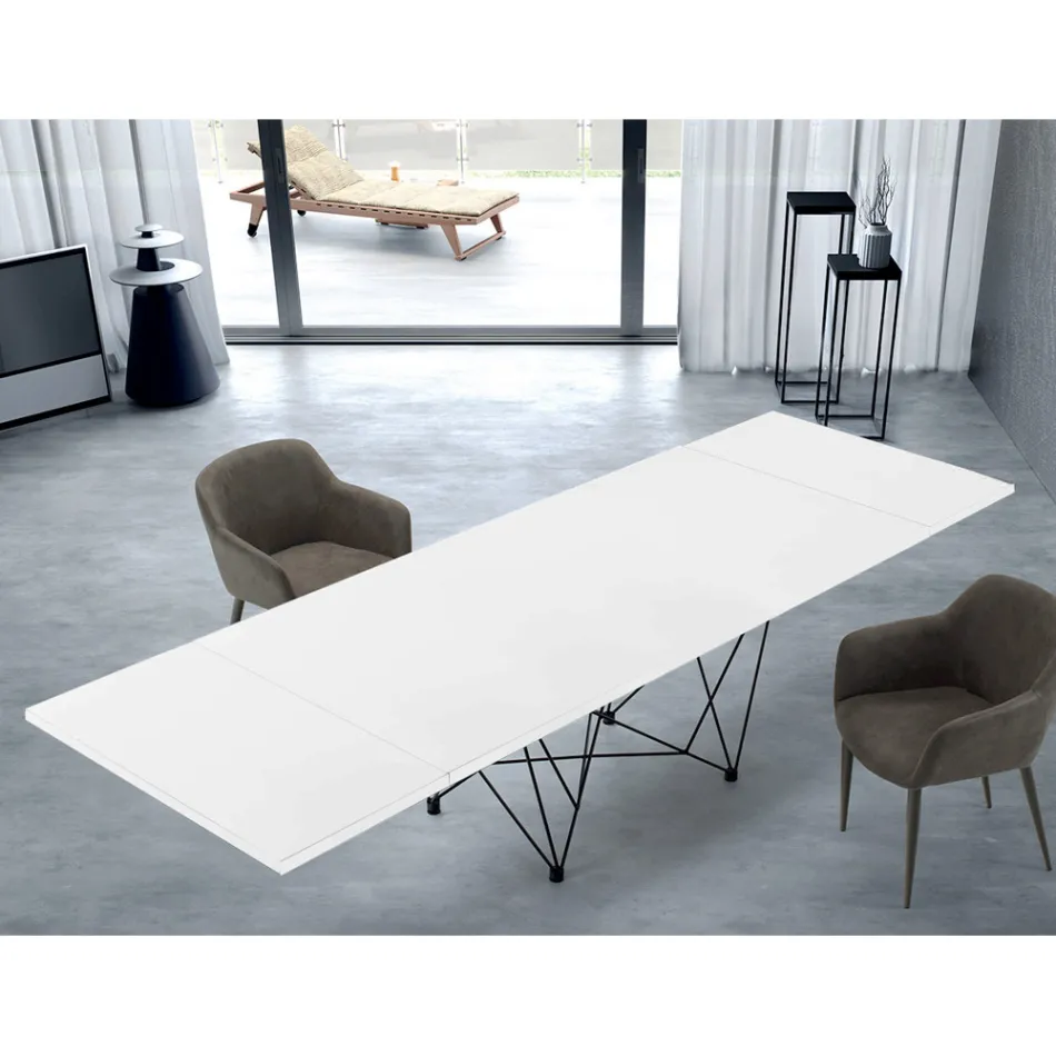 Tavolo Allungabile Moderno 14 Posti con Piano Laminato Made in Italy – Ezzellino Viadurini