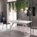 Tavolo allungabile fino 270 cm moderno con gambe in metallo, Villongo