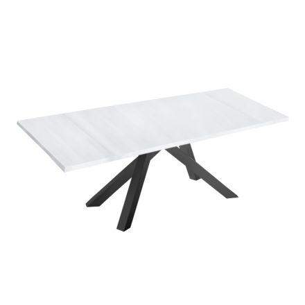 Tavolo Allungabile Moderno con Piano in Legno Laminato Made in Italy – Settimmio Viadurini