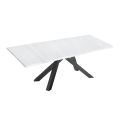 Tavolo Allungabile Moderno con Piano in Legno Laminato Made in Italy – Settimmio