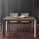 Tavolo allungabile moderno con piano in vetro ceramica Filadelfia Viadurini