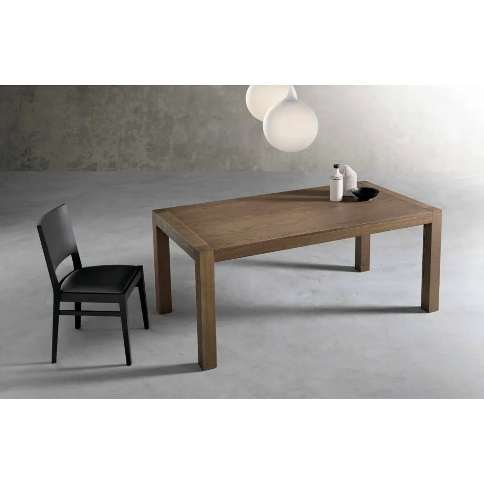Tavolo allungabile moderno in legno frassino prodotto in Italia Parre Viadurini