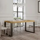 Tavolo Allungabile Moderno in Legno Nobilitato Fatto in Italia - Badesi Viadurini
