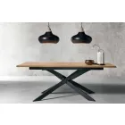 Tavolo Allungabile Moderno in Legno Rovere Made in Italy - Oncino Viadurini