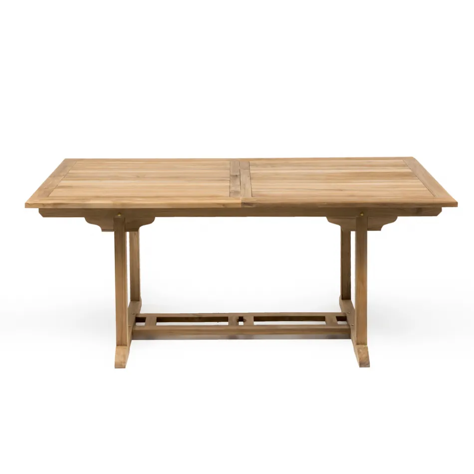 Tavolo Allungabile Outdoor in Teak di Varie Misure – Yggdrasil Viadurini