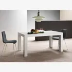 Tavolo Allungabile Realizzato in Melaminico Folding Made in Italy - Oky Viadurini