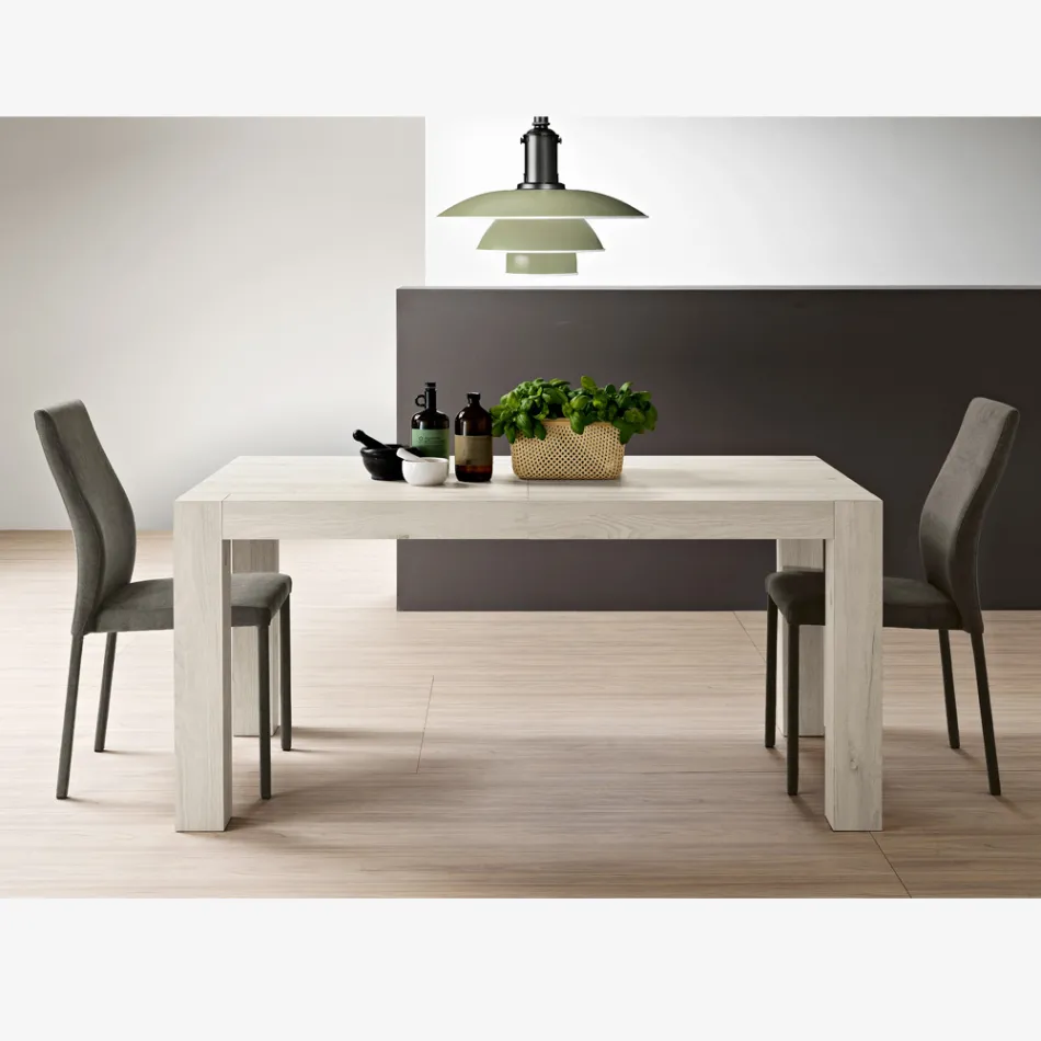 Tavolo Allungabile Realizzato in Melaminico Folding Made in Italy - Oky Viadurini