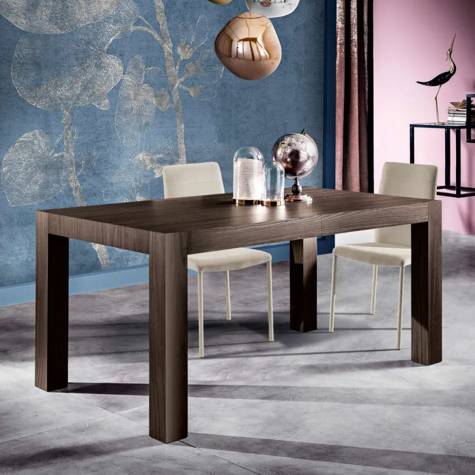 Tavolo Allungabile Realizzato in Melaminico Folding Made in Italy - Oky Viadurini