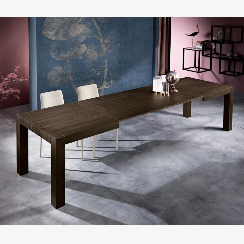 Tavolo Allungabile Realizzato in Melaminico Folding Made in Italy - Oky Viadurini
