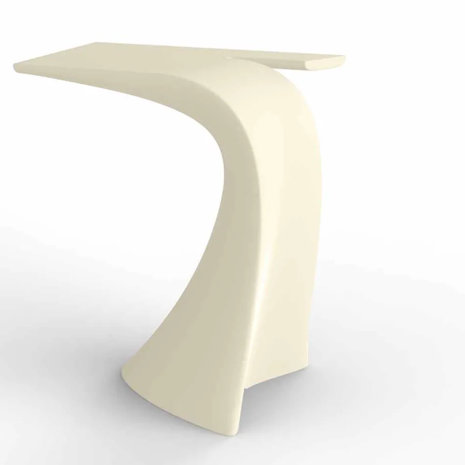 Tavolo alto da esterno H 100 cm di design, in polietilene, Wing Vondom Viadurini