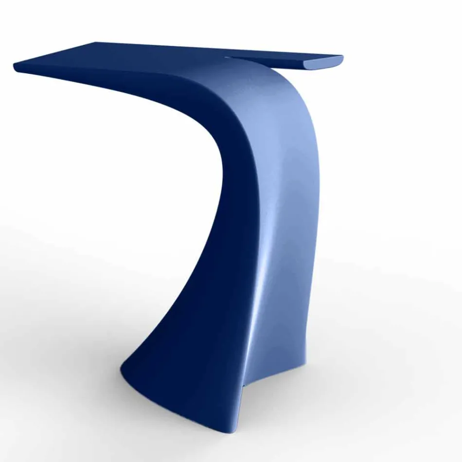 Tavolo alto da esterno H 100 cm di design, in polietilene, Wing Vondom Viadurini