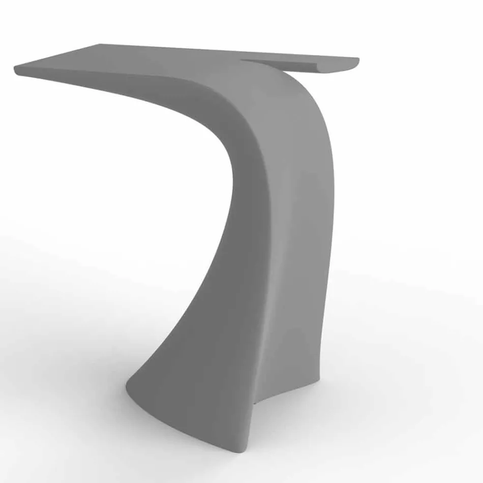 Tavolo alto da esterno H 100 cm di design, in polietilene, Wing Vondom Viadurini