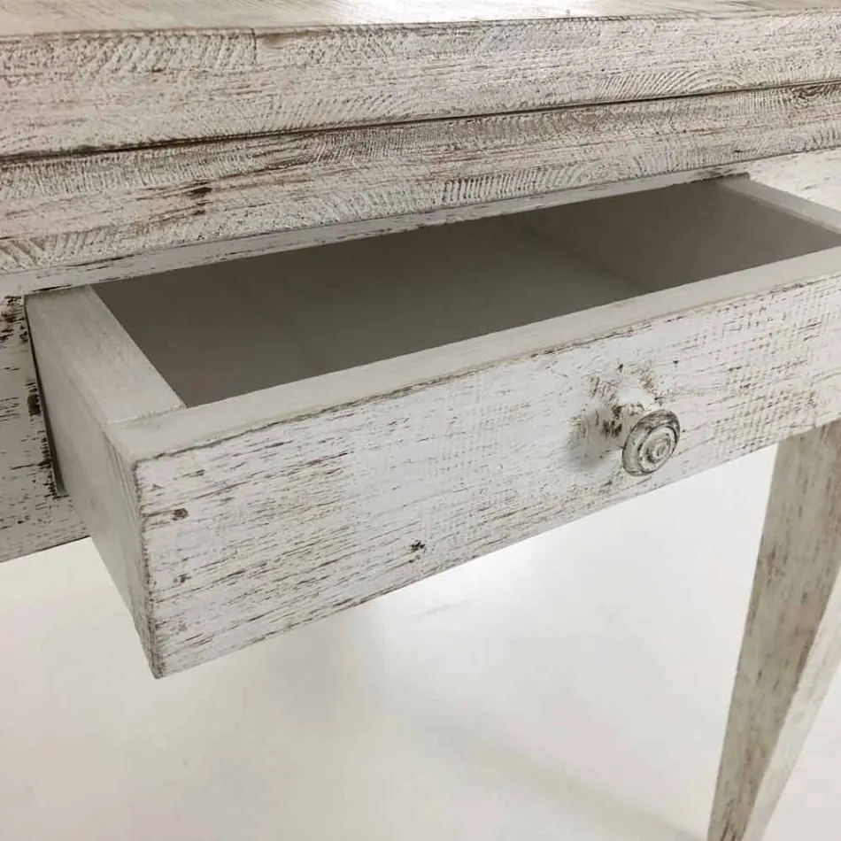 Tavolo Artigianale Allungabile Fino a 170 cm in Legno Made in Italy - Marsiglia Viadurini