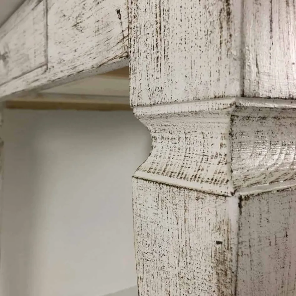 Tavolo Artigianale Allungabile Fino a 170 cm in Legno Made in Italy - Marsiglia Viadurini
