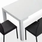 Tavolo con Allunghe Interne e Bordo Folding in Laminato Made in Italy - Gordito  Viadurini