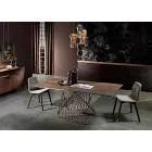 Tavolo con piano in vetroceramica moderno made in Italy, Mitia Viadurini