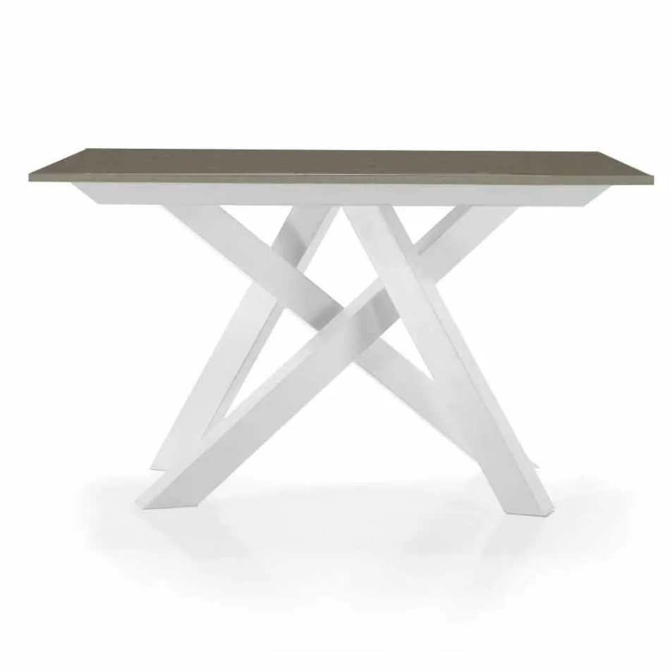 Tavolo Consolle Allungabile fino a 325 cm in Melaminico Made in Italy – Settimmio Viadurini