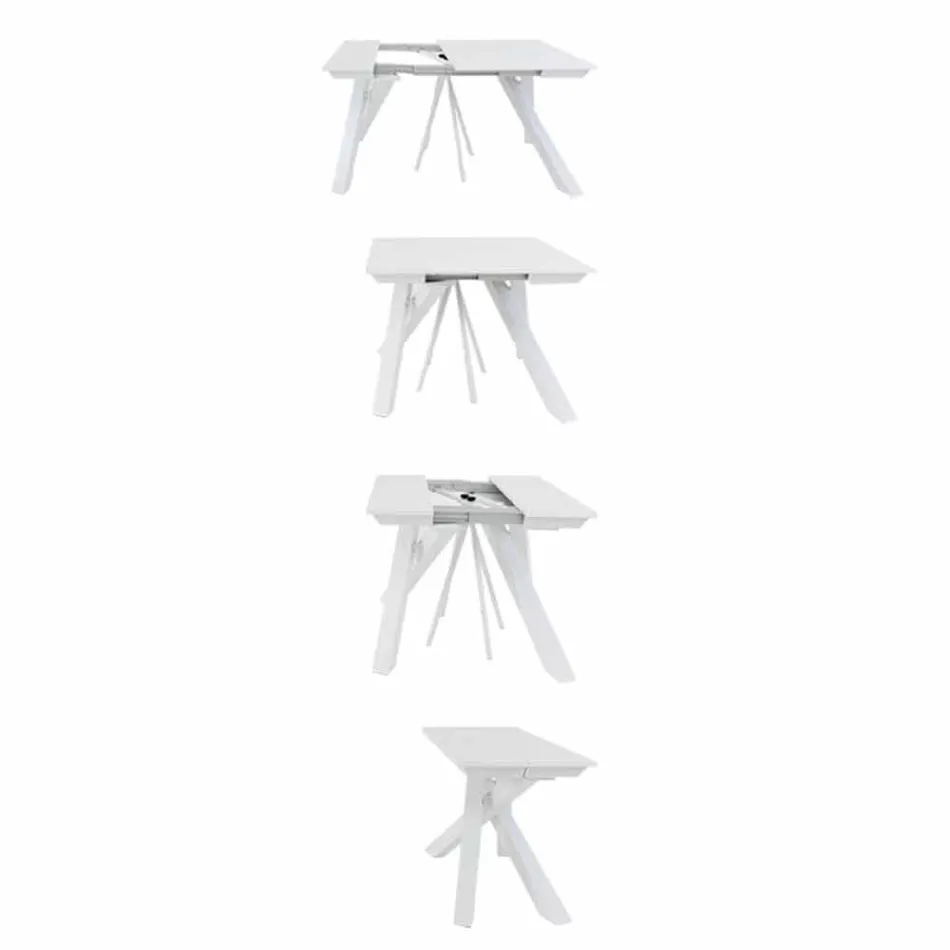 Tavolo Consolle Allungabile fino a 325 cm in Melaminico Made in Italy – Settimmio Viadurini