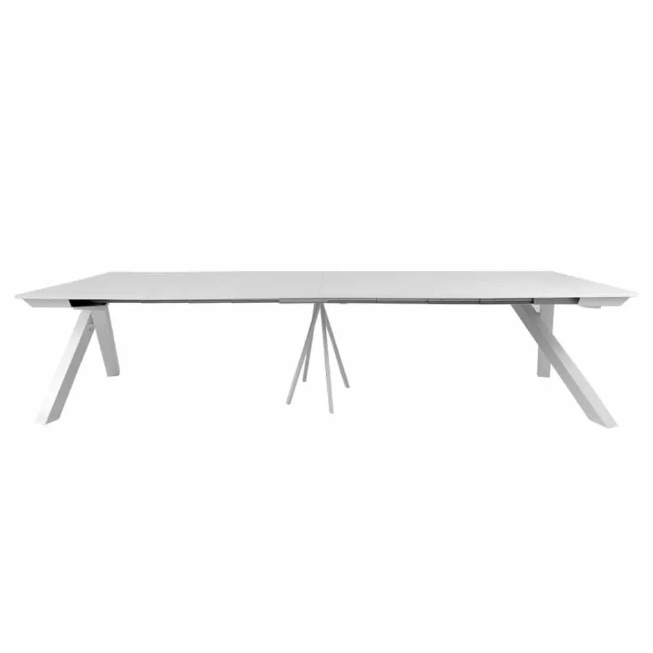 Tavolo Consolle Allungabile fino a 325 cm in Melaminico Made in Italy – Settimmio Viadurini