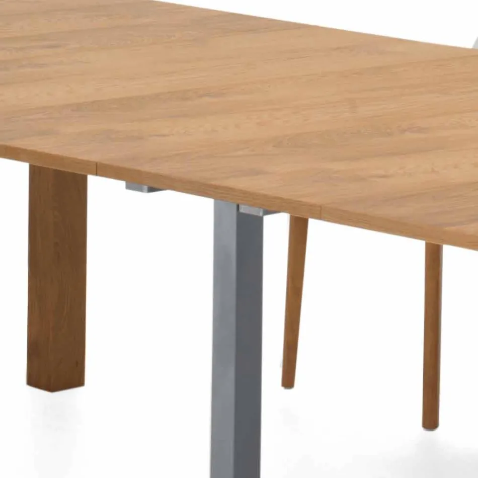 Tavolo Consolle Allungabile in Legno Impiallacciato Made in Italy – Gordito Viadurini