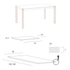 Tavolo Cucina Allungabile Fino a 240 cm Effetto Legno Made in Italy - Maltese Viadurini