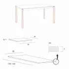 Tavolo Cucina Allungabile Fino a 240 cm Effetto Legno Made in Italy - Maltese Viadurini