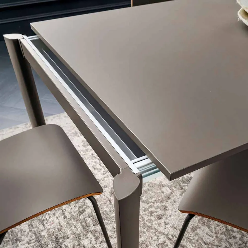 Tavolo Cucina Allungabile Fino a 240 cm in Fenix Realizzato in Italia - Maltese Viadurini