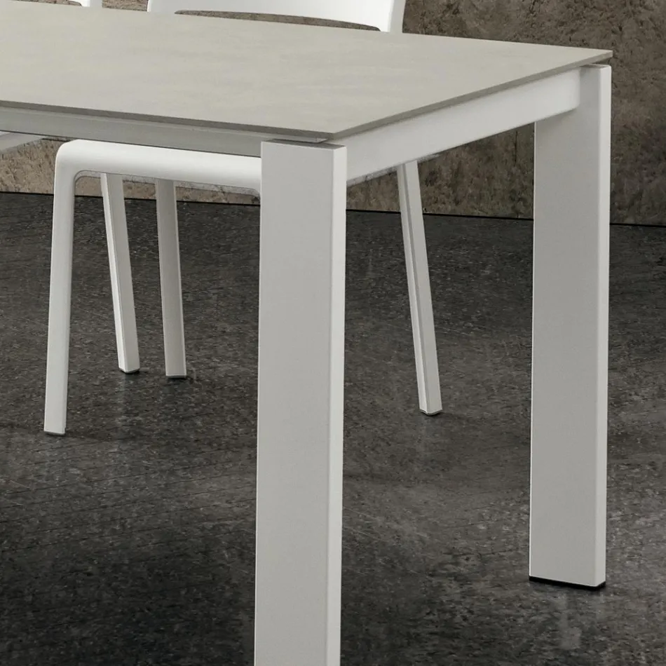Tavolo Cucina Allungabile Fino a 240 cm in Hpl Pregiato Made in Italy - Jupiter Viadurini