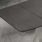 Tavolo Cucina Allungabile Fino a 280 cm Effetto Marmo Made in Italy - Pinocchio Viadurini