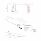 Tavolo Cucina Allungabile Fino a 280 cm Effetto Marmo Made in Italy - Pinocchio Viadurini