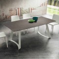 Tavolo Cucina Allungabile Fino a 280 cm Effetto Marmo Made in Italy - Pinocchio