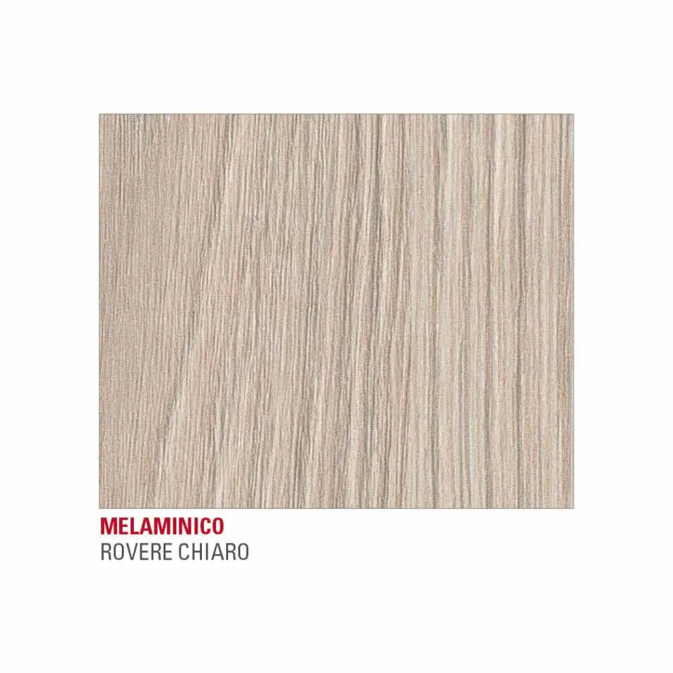 Tavolo Cucina con Piano in Melaminico e Base in Metallo Made in Italy - Spilla Viadurini