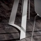 Tavolo Cucina in Hpl con Basamento in Metallo Made in Italy Pregiato - Pinocchio Viadurini