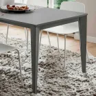 Tavolo Cucina in Metallo Verniciato con Piano in Fenix Made in Italy - Efisto Viadurini