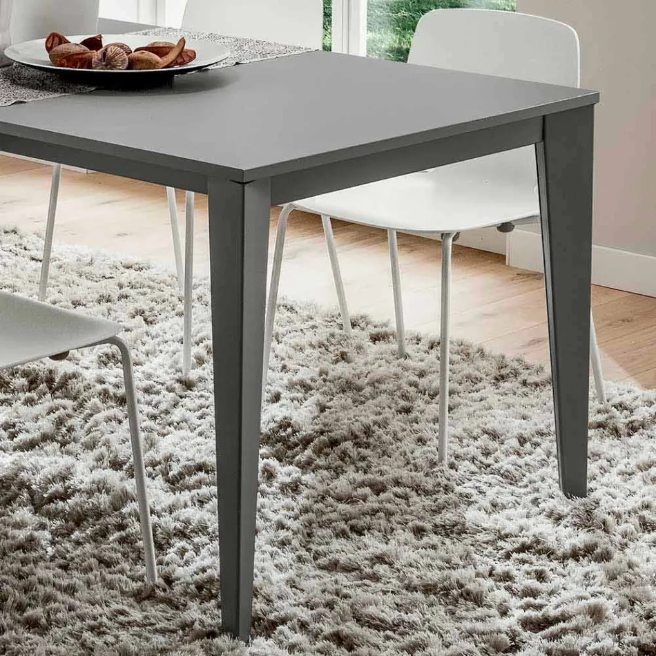 Tavolo Cucina in Metallo Verniciato con Piano in Fenix Made in Italy - Efisto Viadurini