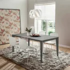 Tavolo Cucina in Metallo Verniciato con Piano in Fenix Made in Italy - Efisto Viadurini